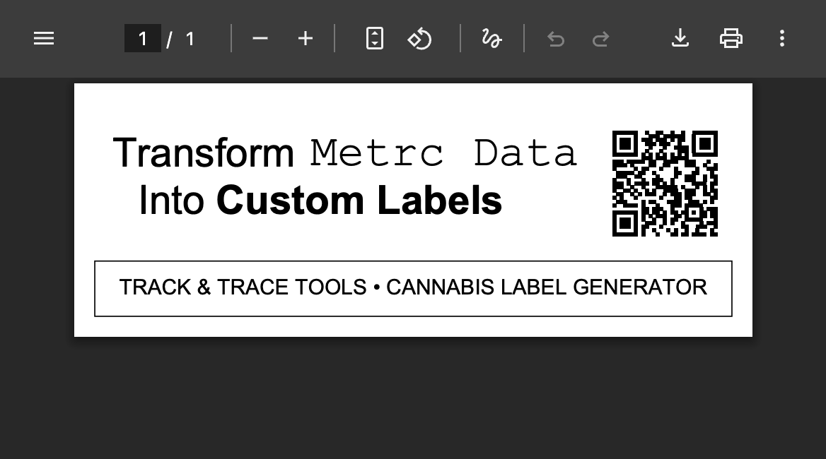 Label Demo - Click to view PDF